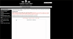 Desktop Screenshot of criminaltrackeralert.org